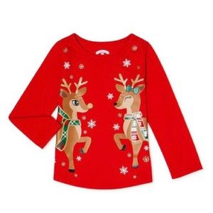 NWOT Holiday Time Girls Holiday T-Shirt